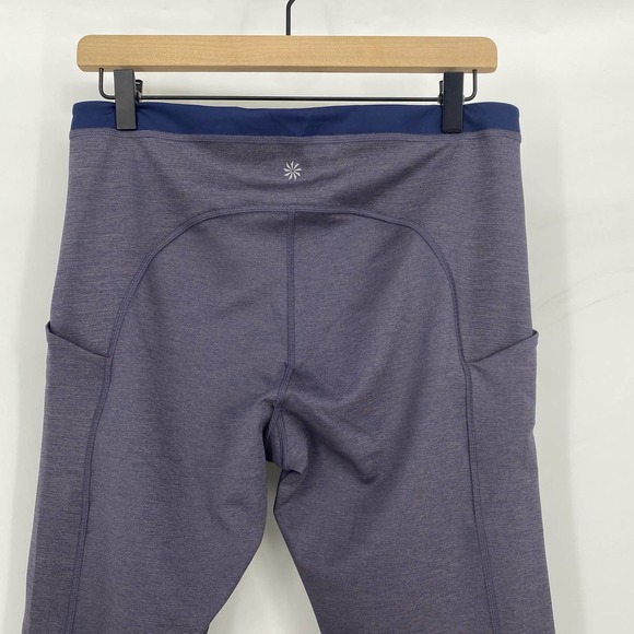 Athleta Ultimate Stash Pocket 7/8 Tight Dress Blue Hearth Rose Sz Large - Picture 8 of 9